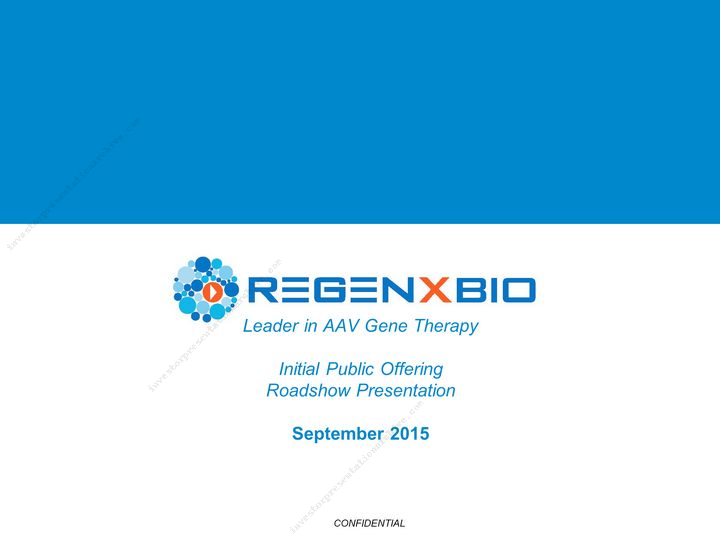 InvestorPresos's tweet photo. REGENXBIO IPO Roadshow Investor Presentation now available $RGNX #IPO #IPORoadshow https://t.co/QpDAY1luD5 http://t.co/OpePw61jHD