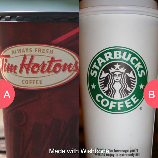kCOCAINE's tweet photo. Tim Hortons or Starbucks  http://t.co/akbSgaGB2Q http://t.co/ECeQtEiMbl