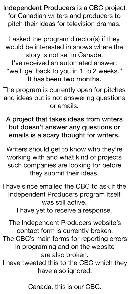suburban_cowboy's tweet photo. #CBC For those interested in the details, follow this tweet https://t.co/CvXvRQlWHK … #IndependentProducers @CBC http://t.co/GBFjodxn81