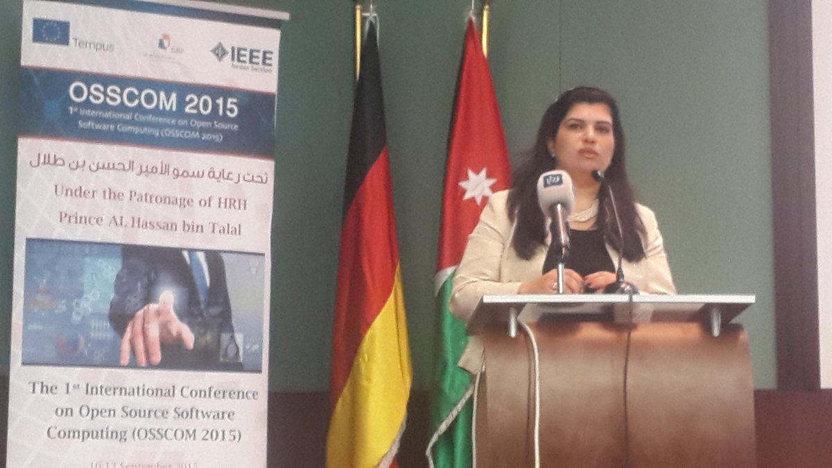 WalidKaram's tweet photo. Her Royal Highness Princess Soumaya opening remarks at #OSSCOM2015 : People are now connected like never before http://t.co/UfUuo1atqO