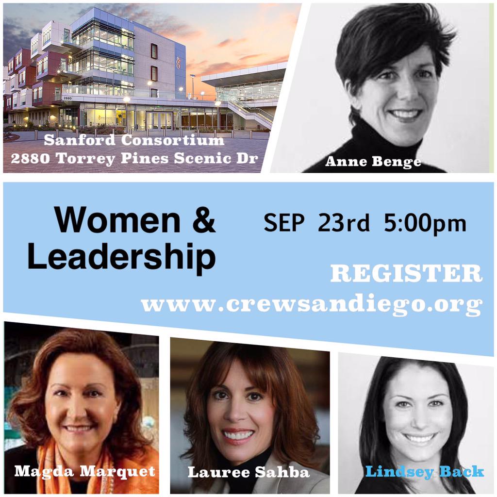 CREW_SD's tweet image. Register now for our Leadership event bit.ly/1ixXfDE