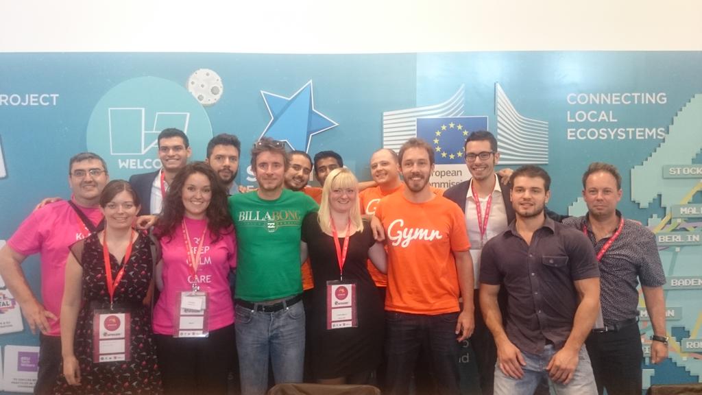 RyanAcademy's tweet photo. The @welcomestartup #Europass startups at #StartupOLE http://t.co/TSSPxlA70Q