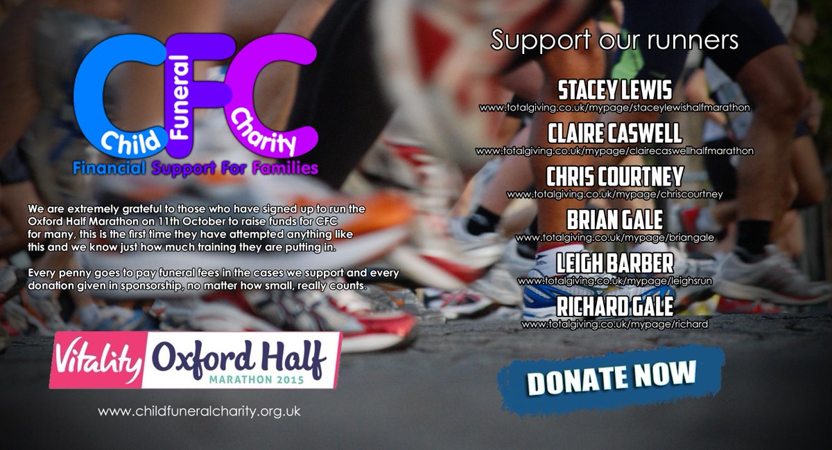 ChildFuneralUK's tweet photo. These are the 6 good people who are running in the Oxford 1/2 Marathon on 11 October - please sponsor them. http://t.co/Bd7P6u7qu2