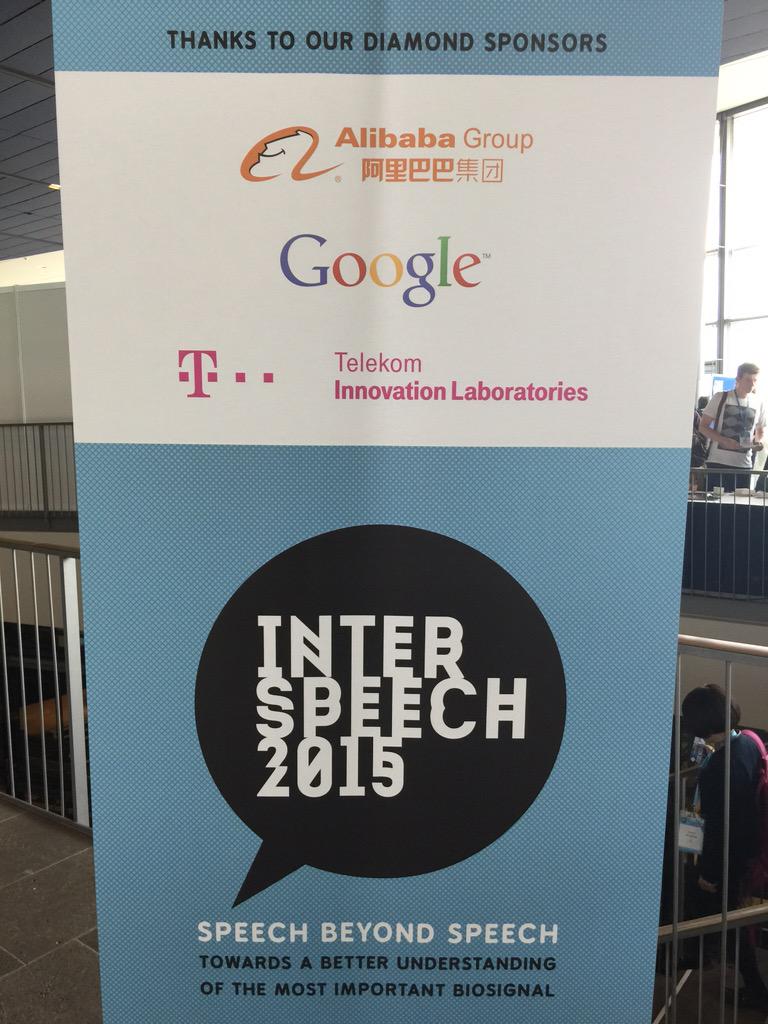 >than 1.450 participants and a great program <a href="/interspeech2015/">Interspeech2015</a>. Congrats to team w/ @Clehmi74 for a fantastic event