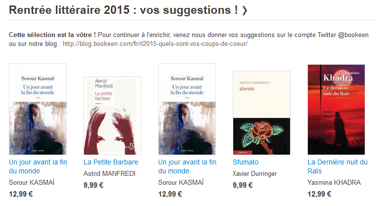 #RL2015 Un jour avant la fin du monde, c'est le #coupdecoeur d' <a href="/Anassete/">Anassete</a> bit.ly/1Mbe1Fd <a href="/robert_laffont/">Robert Laffont</a>