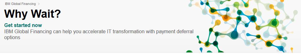 PowerDonaldson's tweet photo. #IBM Why Wait? finance technology with IBM, with low cost financing and payment holidays. http://t.co/ATv73fdkLI http://t.co/ftuEOQaUt1