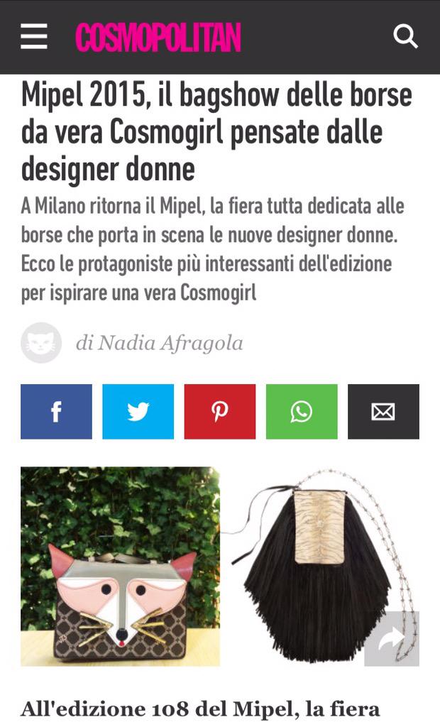 NadiaAfragola's tweet image. Donne che creano 
#BarbaraBonner #BenedettaBruzziches #V73 #ElisabettaArmellin #CaterinaLucchi cosmopolitan.it/moda/borse/a11…