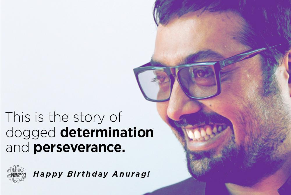 Happy Birthday to Sir Anurag Kashyap! :) :) \" Happy birthday to the one and only 