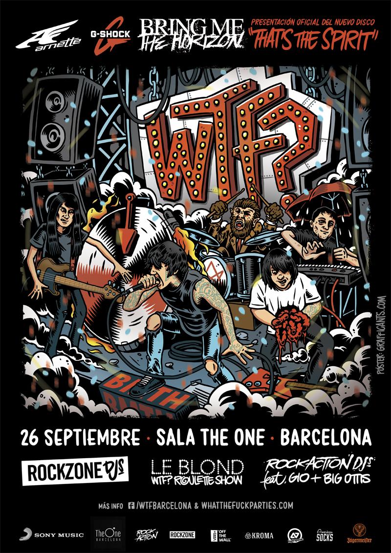 ¡Las @WTF_parties vuelven a Barcelona! Más info: goo.gl/HI1DpK  #GSHOCKES #ARNETTE #BMTH #WTFBCN