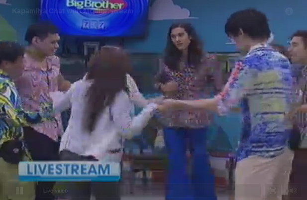 PBBabscbn's tweet photo. Ang mga housemates sinayaw ang kantang Magmahal Muli rendition nina Ylona at Bailey! #PBB737Online http://t.co/cIl7G6T4ad