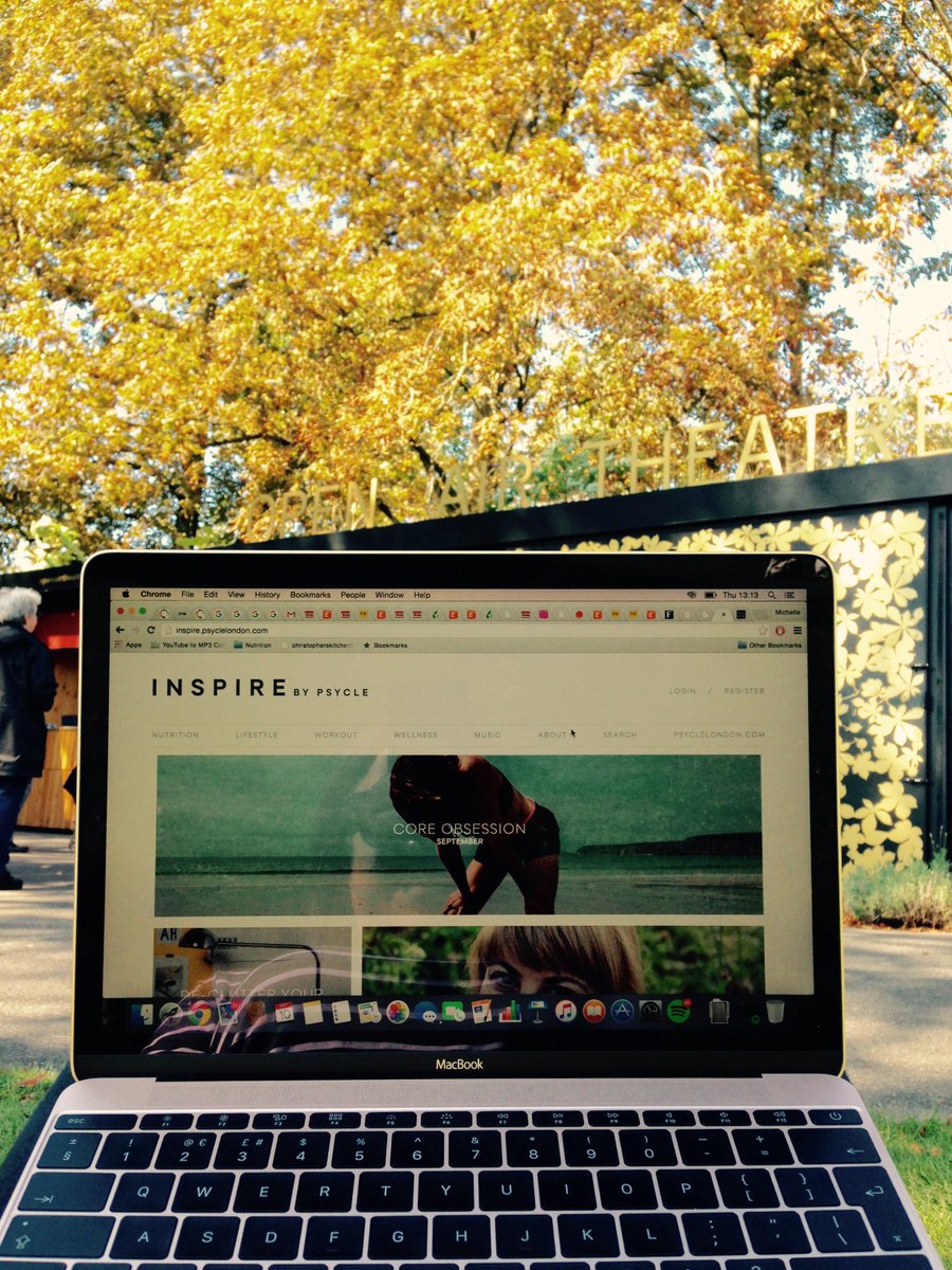 iamcooney's tweet image. Day 4 of #selfemployment.10am @psyclelondon class done.Afternoon @OpenAirTheatre whilst reading #InspireBlog. LOVE!