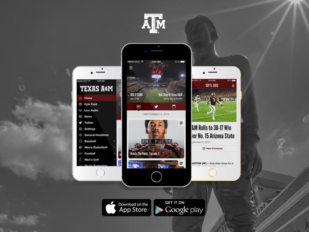 Texas A&M Football (@aggiefootball) on Twitter photo .<a href="/12thMan/">Texas A&M Athletics</a> unveils new Athletics app for 2015 season - download your free copy today! bit.ly/athleticsapp #12thMan .<a href="/12thMan/">Texas A&M Athletics</a> unveils new Athletics app for 2015 season - download your free copy today! bit.ly/athleticsapp #12thMan