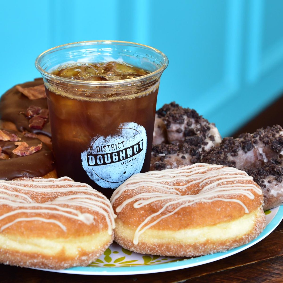 CompassCoffeeDC's tweet photo. #CompassPlates: Congrats to our friends @DCDoughnut on their 1 yr anniversary! One of our first wholesale partners! http://t.co/bST8An2sqg