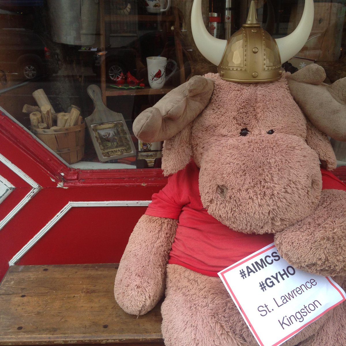 AIMCSLC's tweet image. Look who it is!!! I guess you can still get your horns on over your antlers! thanks for the support moose!