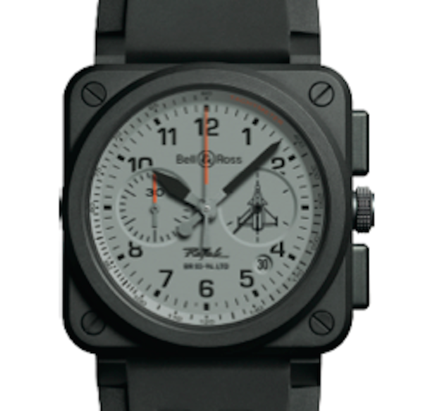 ChronosMagazine's tweet image. As a tribute to fighter aircraft, the #Bell&amp;amp;Ross BR 03 Rafale is designed as a cockpit clock.hubs.ly/H018XsC0