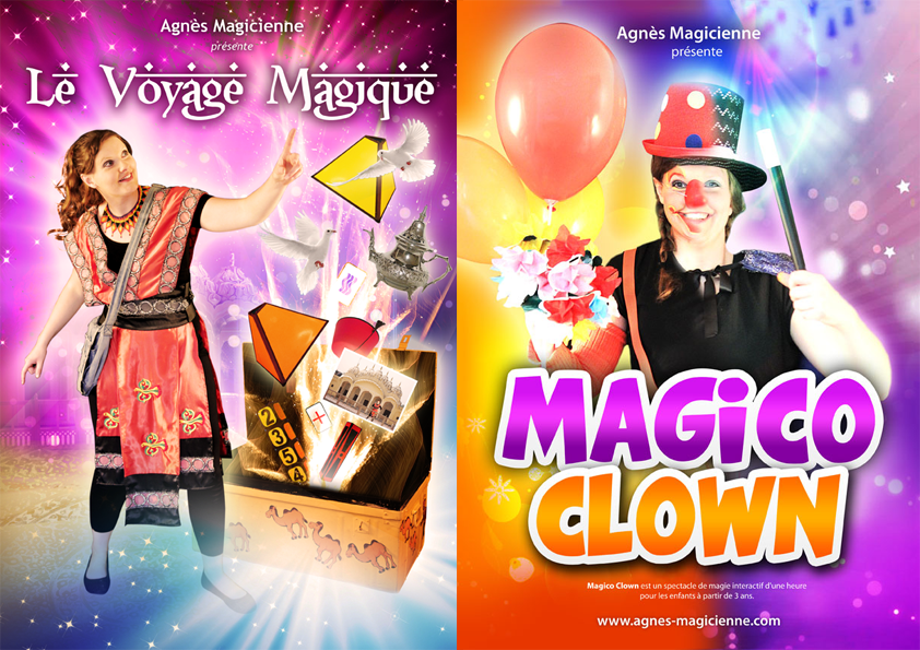 Speexit's tweet photo. Les 2 nouvelles affiches des spectacles de Magie d'Agnès Magicienne #magicoclown #levoyagemagique #magie http://t.co/P1OLG7P0qm