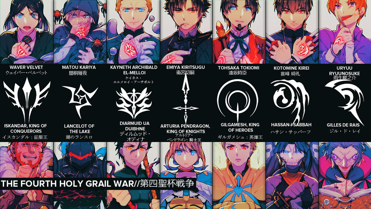 Lura Stormswift Twitterissa Fatezero Master Servants Saber Caster Archer Assassin Lancer Berseker Http T Co Z9uuo2eymd Twitter