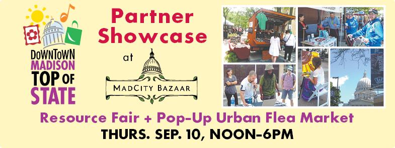 TODAY 12-6p! Partner Showcase resource fair top-of-state.com @MSCRRec <a href="/WisconsinUnion/">Wisconsin Union</a> <a href="/WISitesMuseums/">WISitesMuseums</a>