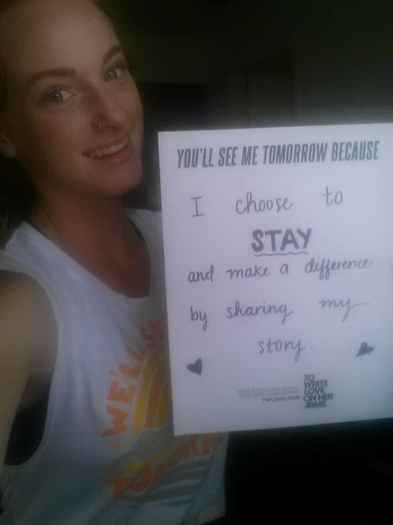For Becca and Mikey and all their survivors. You are not alone. #Tomorrow15 #NSPW  #WSPD <a href="/TWLOHA/">TWLOHA</a>