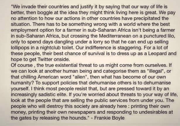 liz_buckley's tweet image. As ever, brilliantly put by @frankieboyle