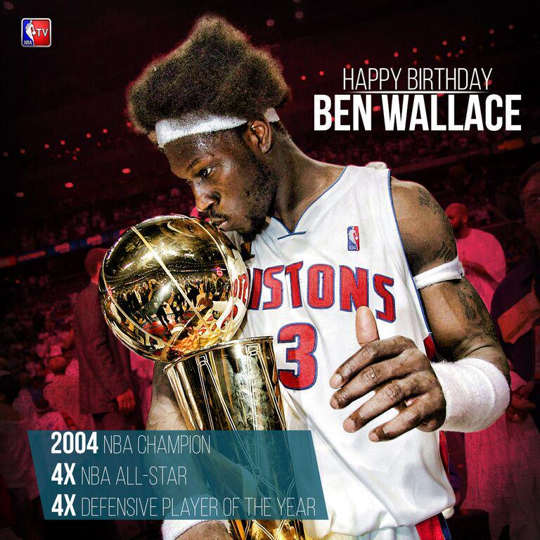  : Happy Birthday to former All-Star Ben Wallace! He turns 41 today. 