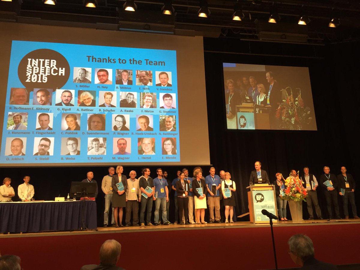 Lovely closing ceremony at <a href="/Interspeech2015/">Interspeech2015</a> - big thank you to the organising team for a wonderful event