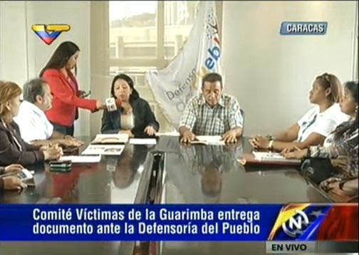 #EnPantalla | Comité de Victimas de la Guarimba entrega documento a la Defensoría del Pueblo