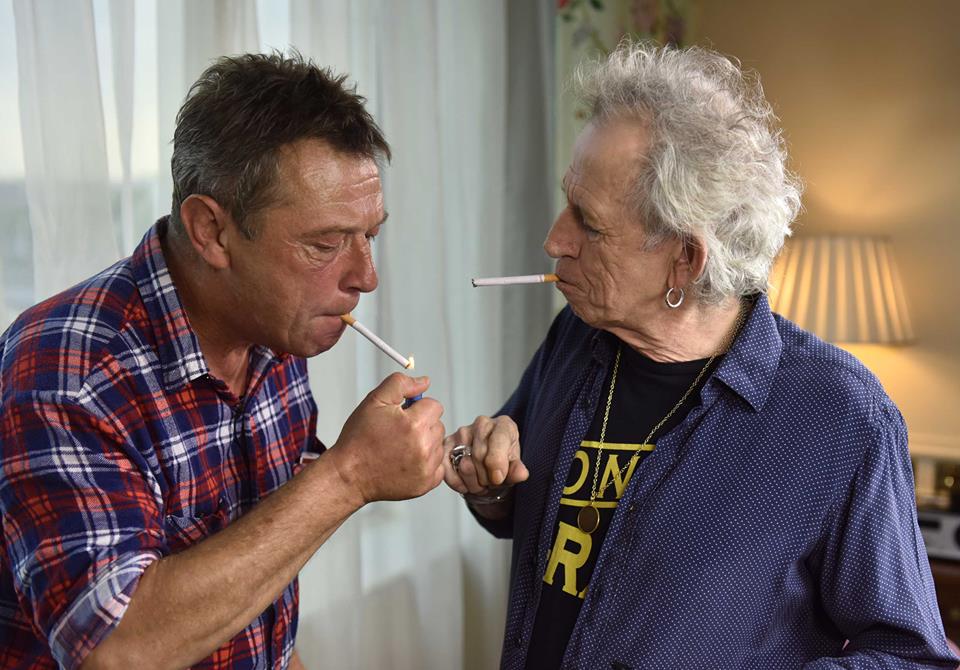 2 Legends at play - <a href="/THEAndyKershaw/">Andy Kershaw</a> and #keithrichards #Rollingstones The thinkin birds Waldorf &amp; Statler #STOOSHPR