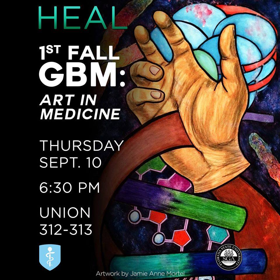 Before you head over to HLSU's GBM, check out our affiliate <a href="/FsuHeal/">HEAL at FSU</a>'s GBM right next door in Union 312-313 at 6:30pm