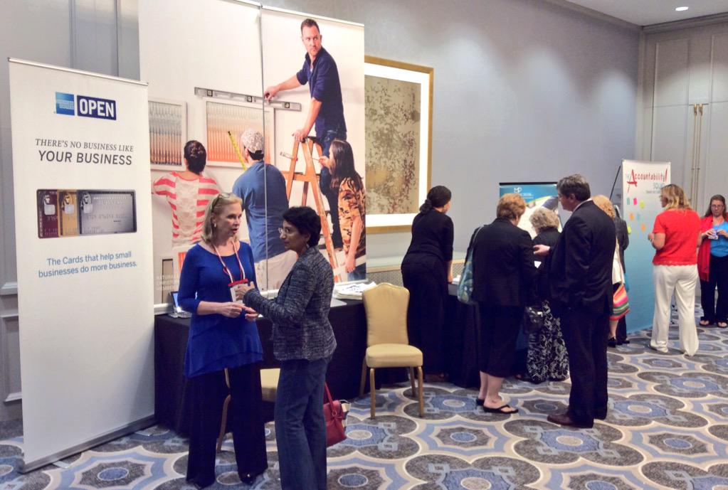 JoanPelzerNYC's tweet photo. Even @AmericanExpress @AskAmex as a Sponsor for @ResultsLady #LegacyLive2015 and I got my biz gold card at #BTCE2015 http://t.co/vHzHBYjeUE