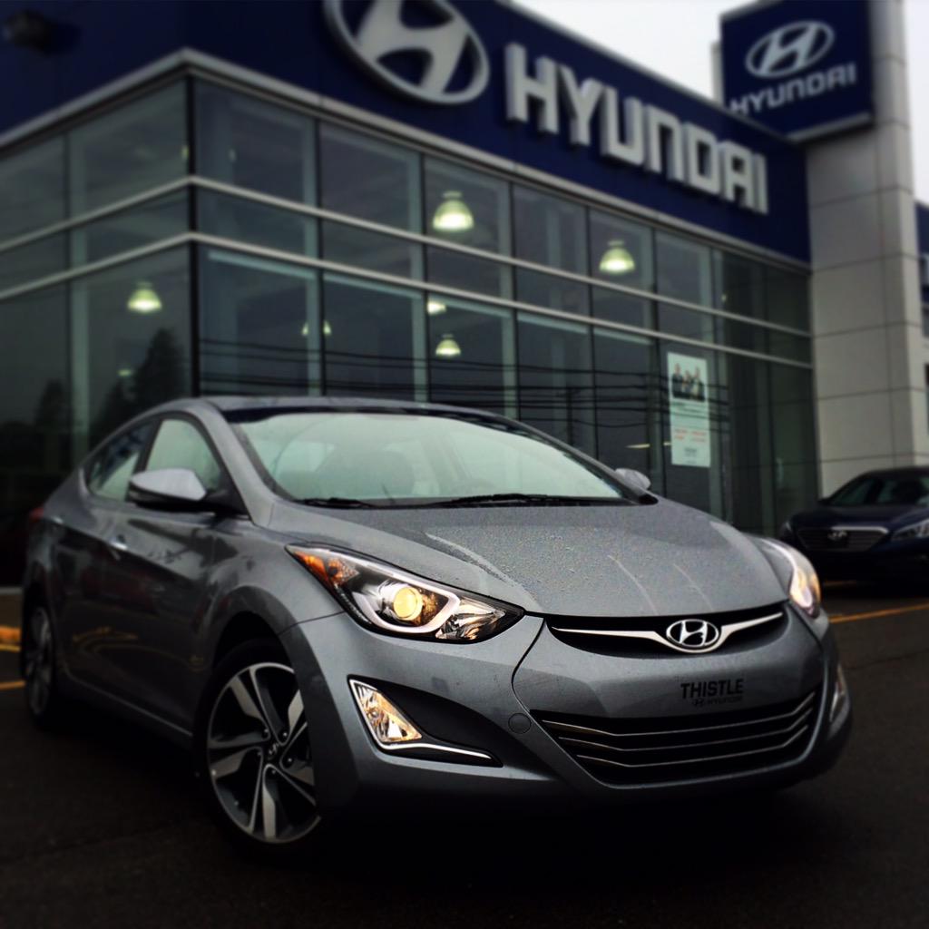 ThistleHyundai's tweet photo. This Elantra Looks Mean Sittin' On 17" Rims! 😈 #Fog #NovaScotia #Hyundai http://t.co/mFancZfzFv