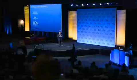 Atlogys's tweet photo. Glenn Lurie @ATT mobility video will exceed 570 EB by 2020 #SuperMobility #MobileCON #CTIA @CTIAShows http://t.co/6xZk5k57dM