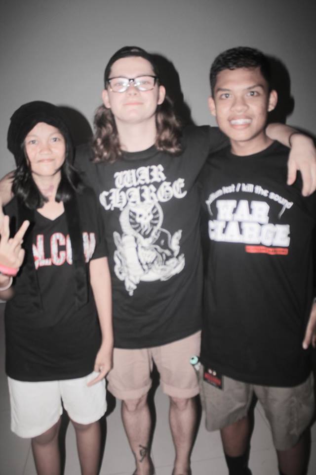 with DAVID LOZENGE (drummer) WAR CHARGE