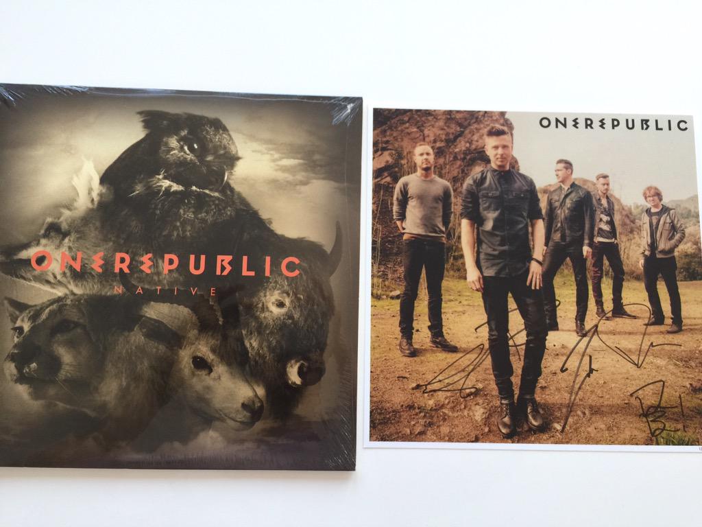 Finally! @OneRepublic 1st record on Vinyl.. Deluxe ed and signed picture @Musictoday @deliveryagent #vinyljunkie