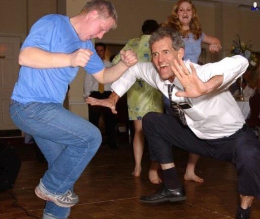 TomorrowsEvent's tweet image. See your boss #GoHam on the dance floor like this guy! For a good time call 818-988-4140 #HolidayParty #eventprofs