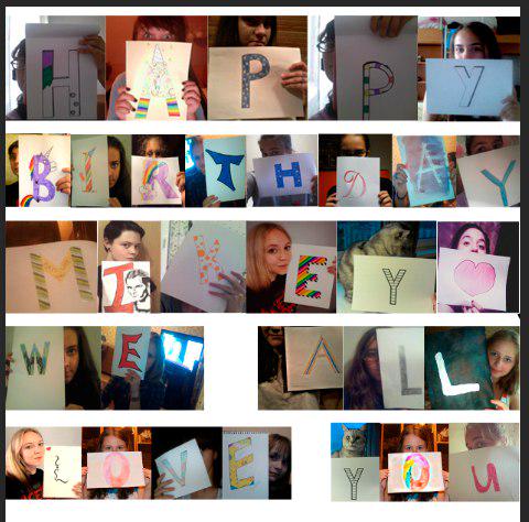 Happy birthday Mikey Way! We all love you!This is our little present from Russia. 