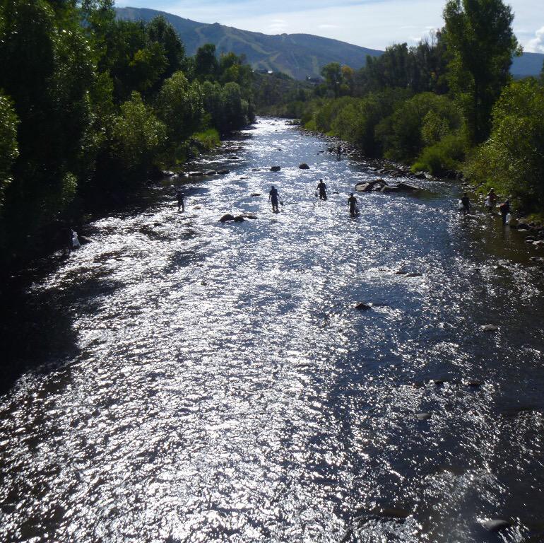 Think I'm in this photo. River clean up day. #Yampa <a href="/Smartwool/">Smartwool</a> <a href="/leavenotrace/">Leave No Trace</a> <a href="/americanrivers/">American Rivers</a>