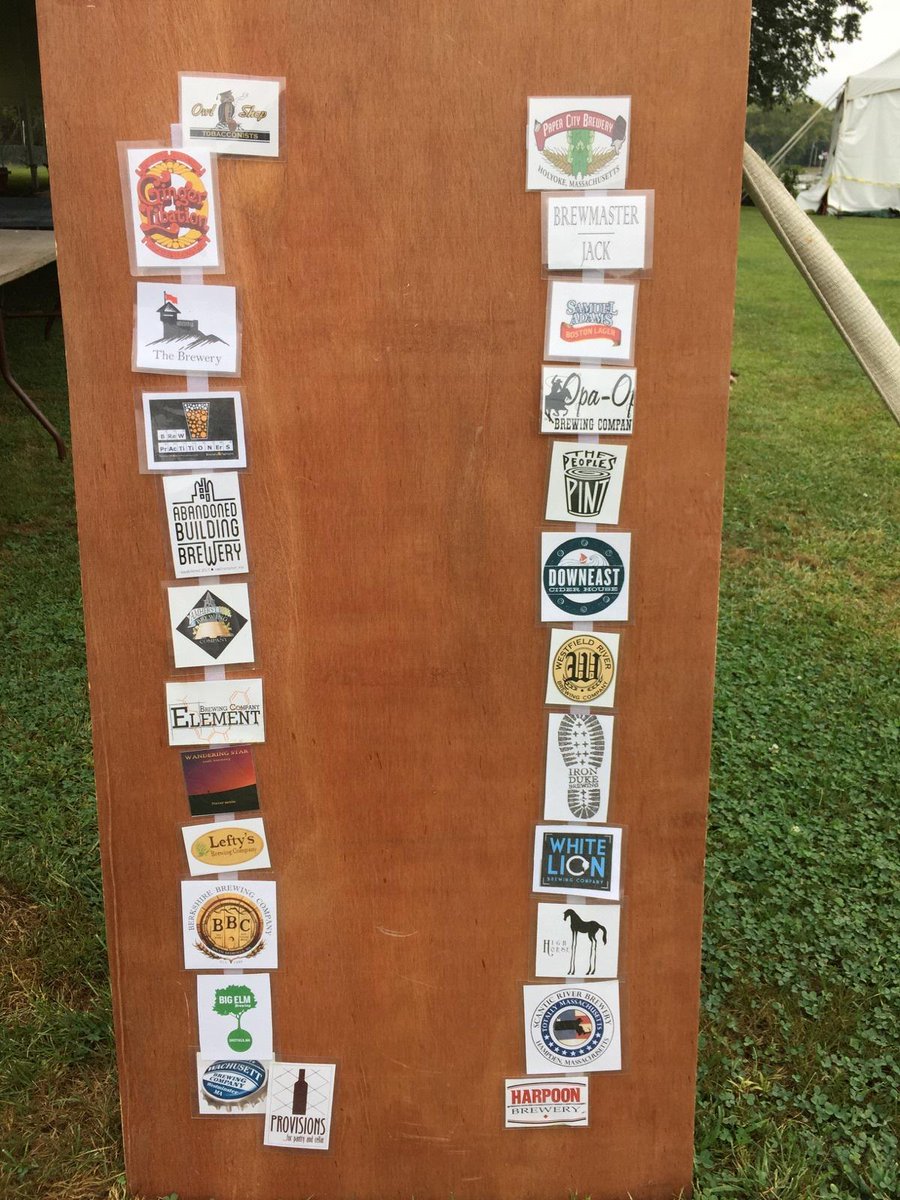 Our lineup of 22 awesome brewers is set. Here's where to find them inside the tent starting Fri @ 5