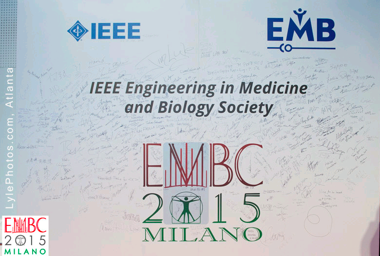 IEEEembs's tweet photo. Awesome #TBT from #EMBC15 in Milan! Our completed Wall of Fame from the conference. Is YOUR signature up there? http://t.co/NVdgMVA7Me