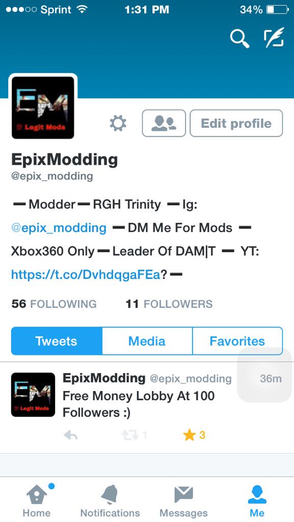 epix_modding's tweet image. Change In Plans 50 Followers I Do A Money Lobby