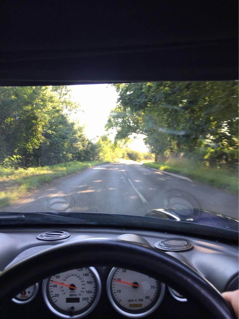 What a day to collect and bring the car back to town!