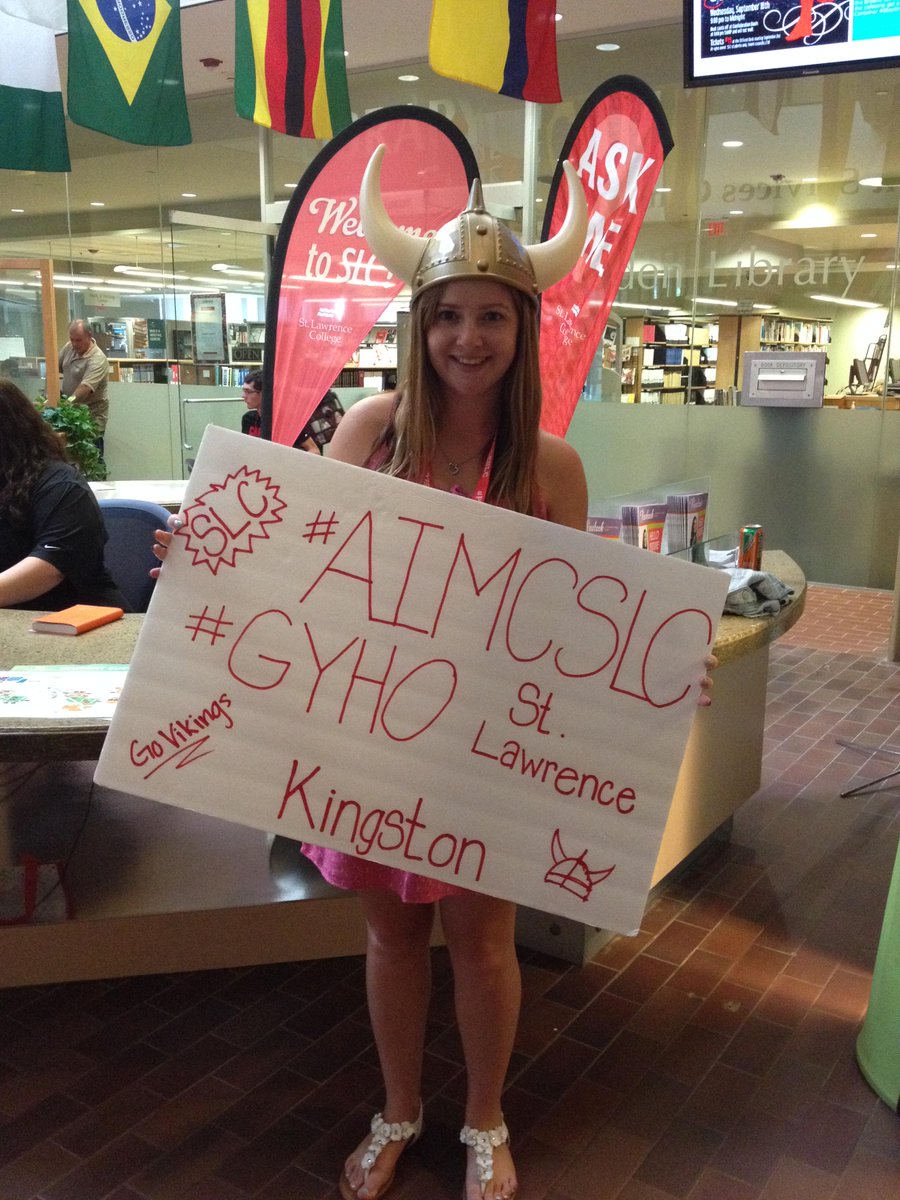 AIMCSLC's tweet image. Child and Youth Care student bringing her inner viking out! GET YOUR HORNS ON #AIMCSLC #GYHO #LIVETEAM5