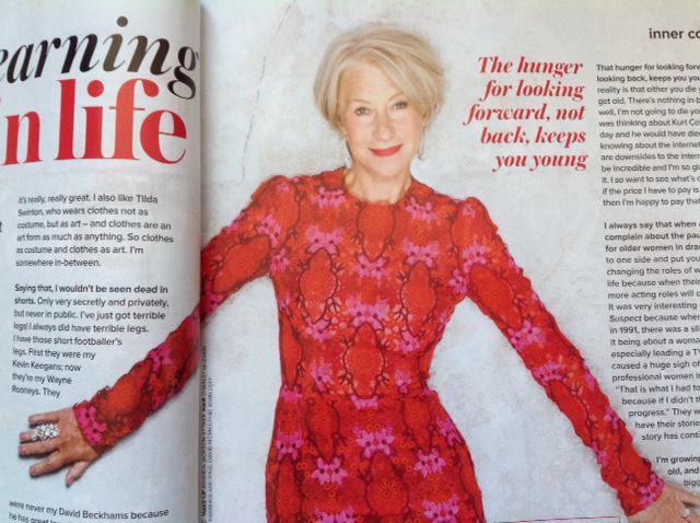 Dame Helen Mirren sparkling in @DavidMorrisLDN #diamonds