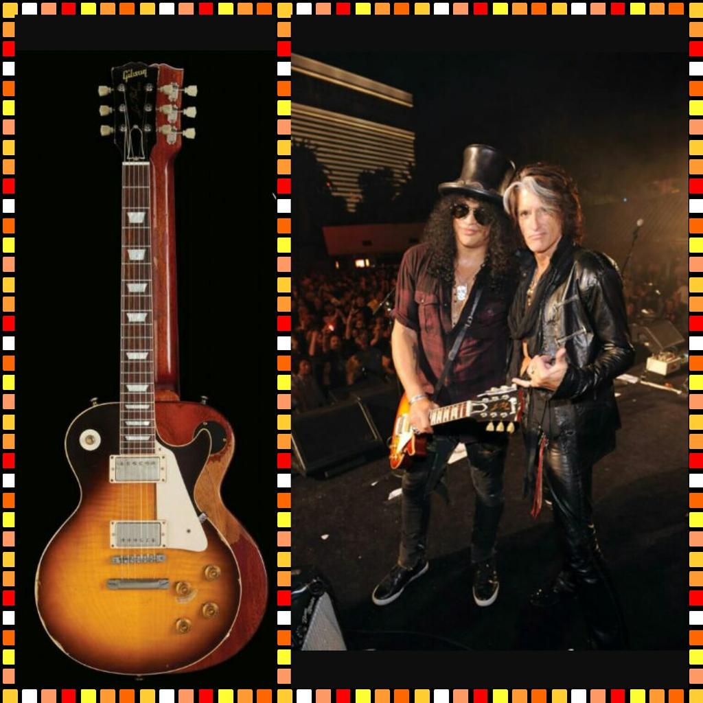 Happy birthday  Joe Perry!! Remembering when slash returned joe\s 1959 Les Paul for his 50th bday. 