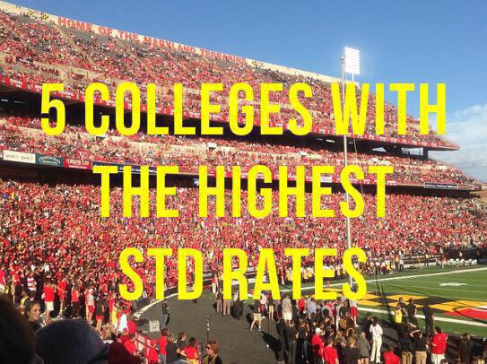 ColIegeHacks's tweet photo. Top 5 Colleges With The MOST STDs 😷 http://t.co/aQjlexw9di | http://t.co/qkGyzVGXAg