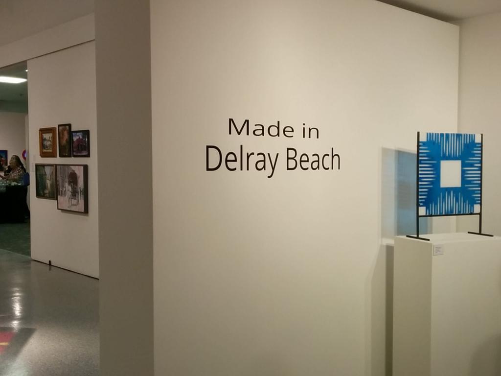 The preview party for "Made in Delray Beach" exhibition has started. First one of the season