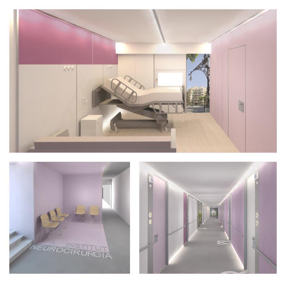 Vitallerarq's tweet image. Nursery unit of Neurosurgery Institut at Hospital Clinic of Barcelona #healtharchitecture #hospital