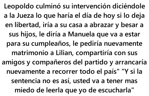 DolarToday's tweet image. Así culminó su intervención Leopoldo Lopez #VenezuelaConLeopoldo