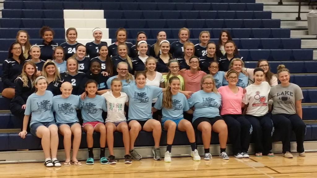 Lake MS Volleyball on Twitter "Varsity, JV, 8th and 7th grade. We love