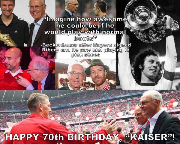 Happy Birthday for The Great Kaiser 
Franz Beckenbauer 